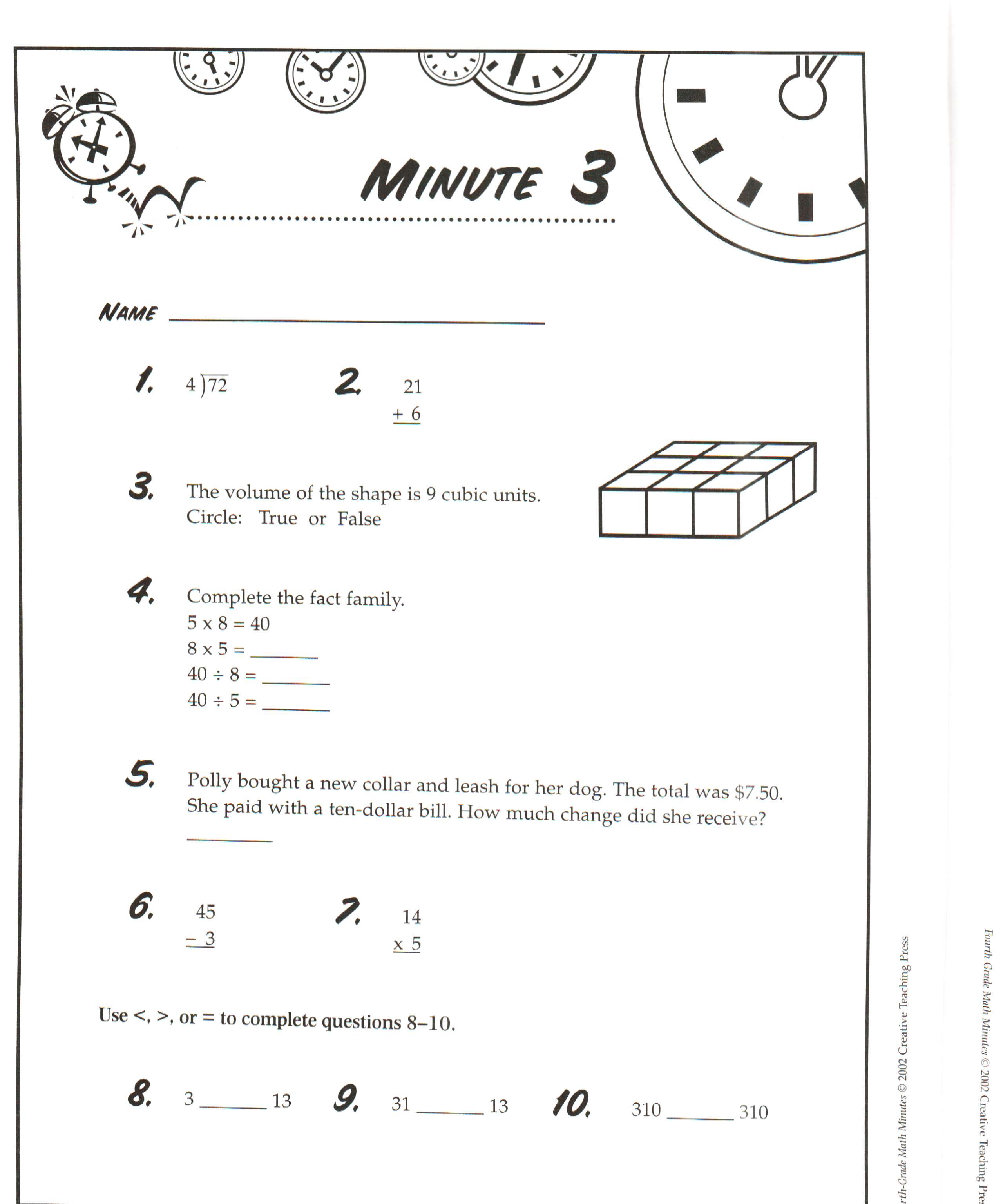 Math Mad Minutes Printable Printable Templates